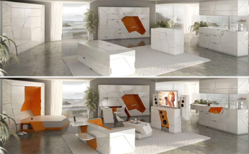 Boxetti space-saving room in a box furniture