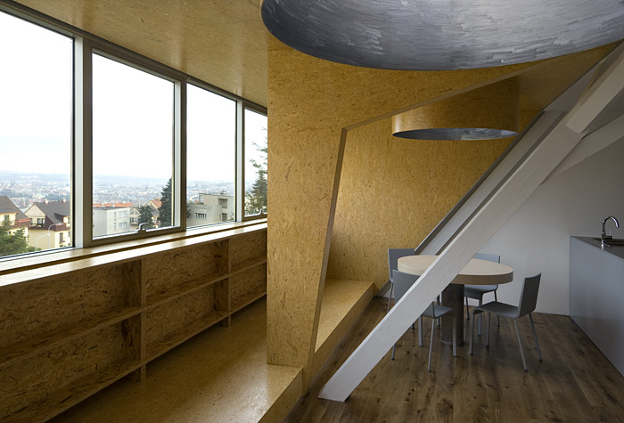 Malvazinsky Penthouse modern interior plywood