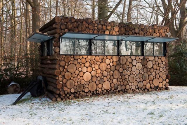 Piet Hein Eek Camouflaged Log Cabin