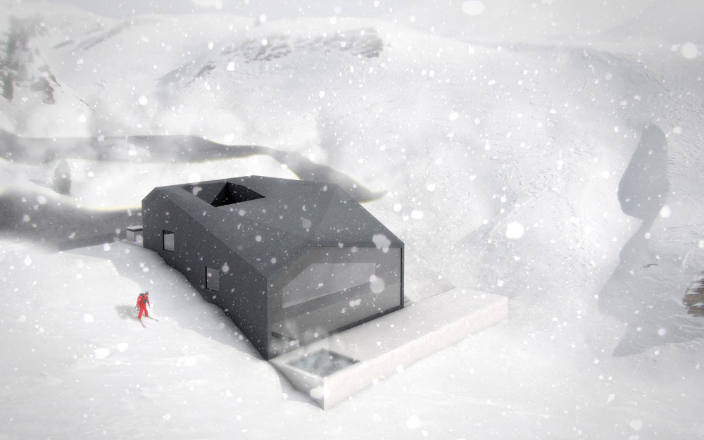 Sustainable House in Snowy Climate warmth Black Box