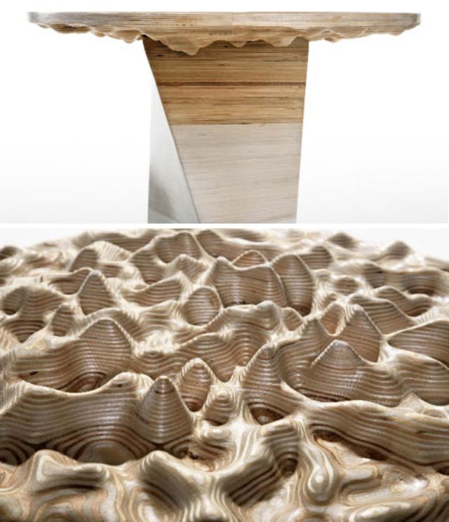 topographic cnc cut table