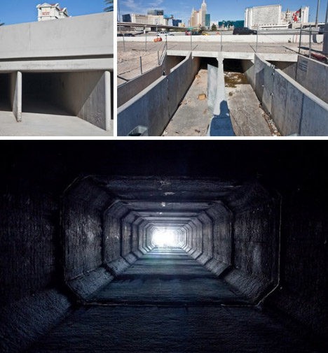 underground tunnels of las vegas  Dornob