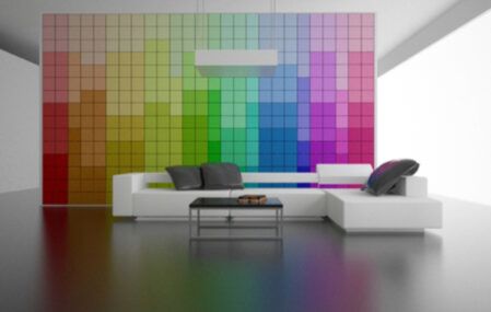 Color changing wall concept