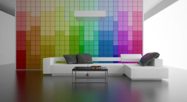 Color changing wall concept