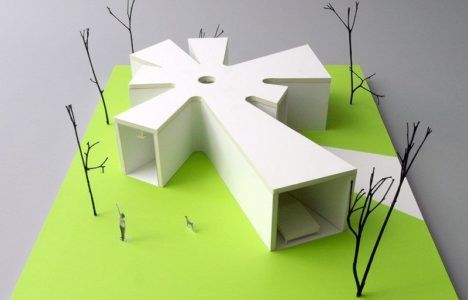 Miniature modern architecture
