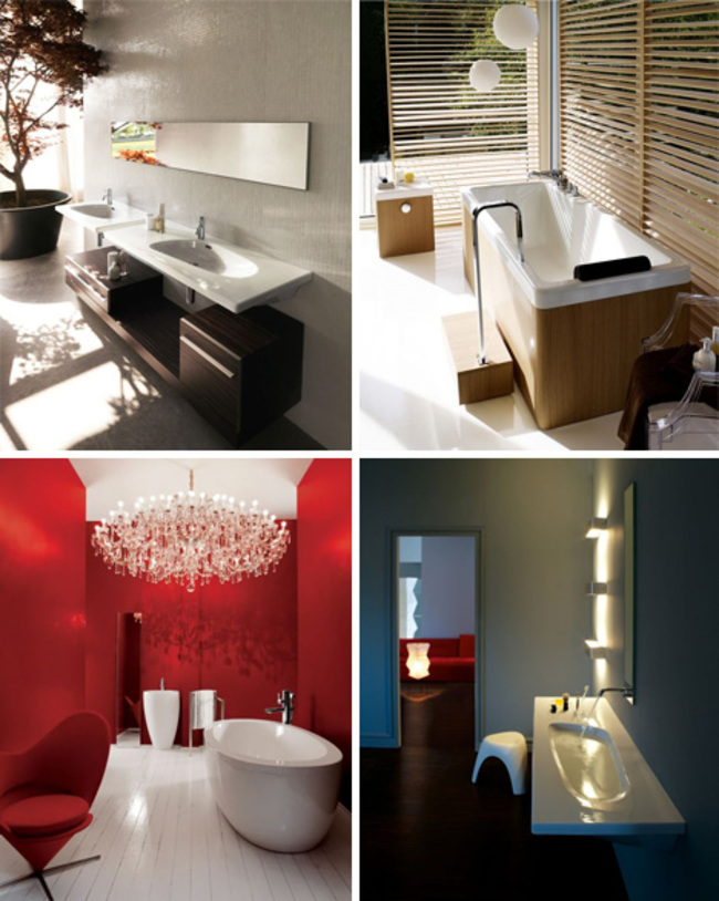 contemporary home bathroom interiors