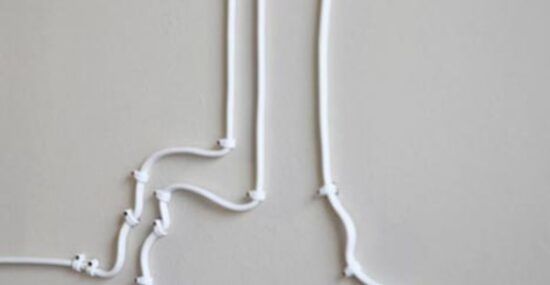 drawings made of electrical cords decorative