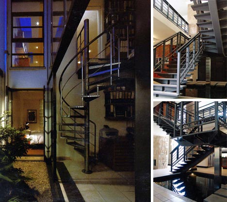 10 Modern Open Spiral Staircases, Spiral Staircase Storage