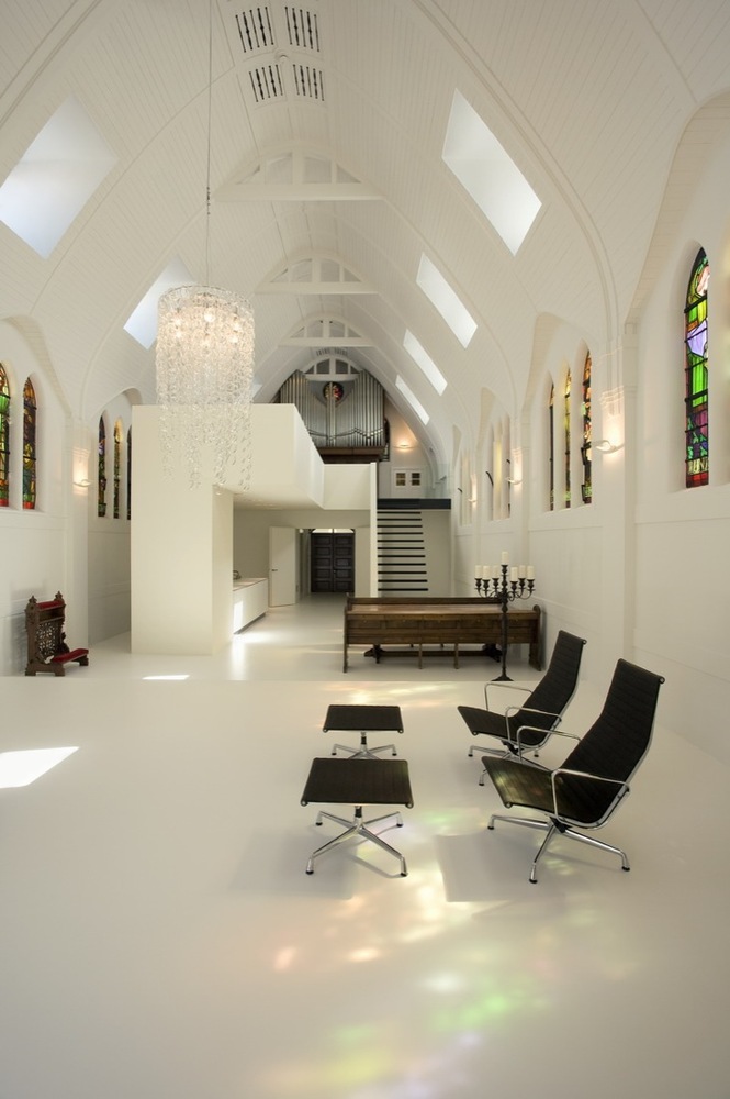 Chapel of Living Church Remodeled white interior