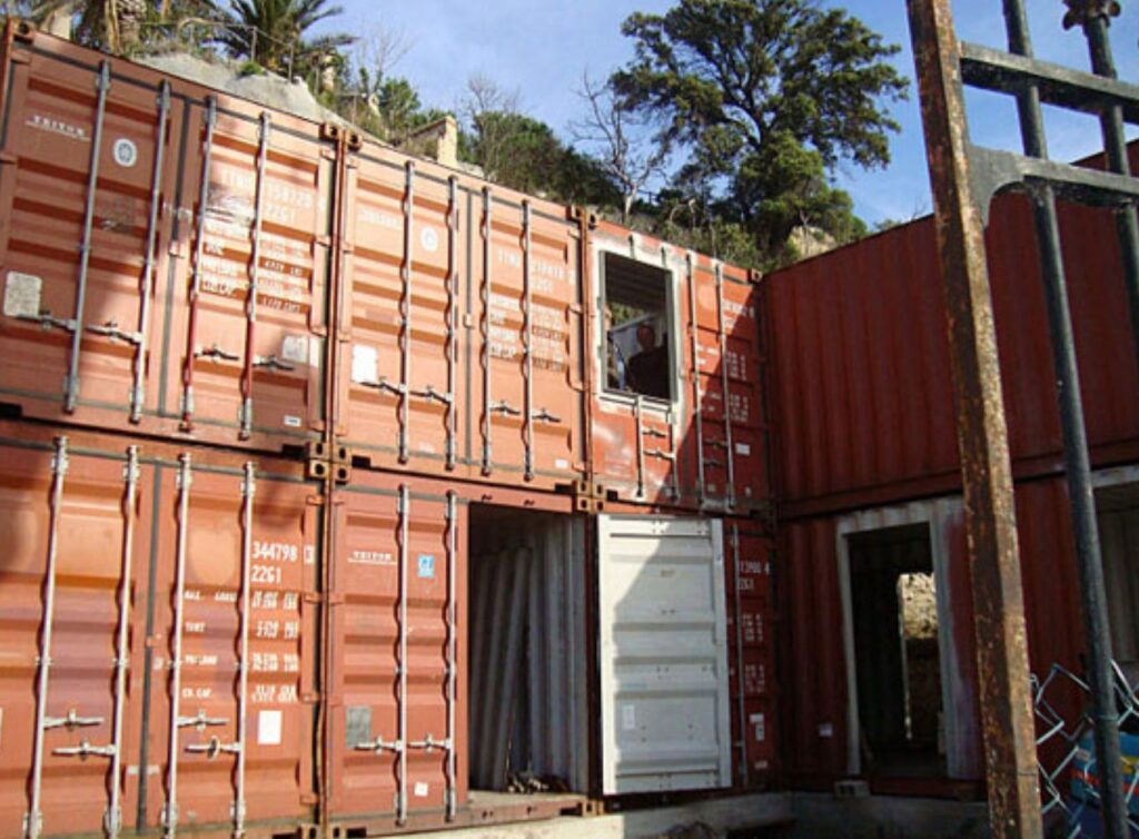 DIY shipping container home layout