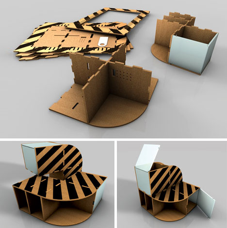 Flat Pack Pizza Box Furniture Kit Designs Ideas On Dornob