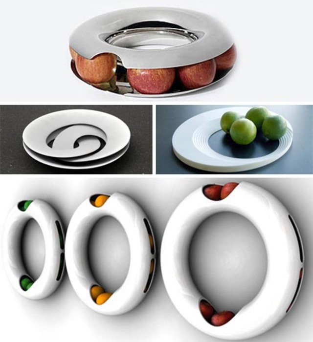 circular modern fruit bowls
