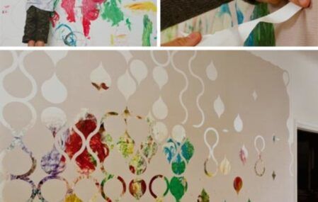 artistic DIY wallpaper