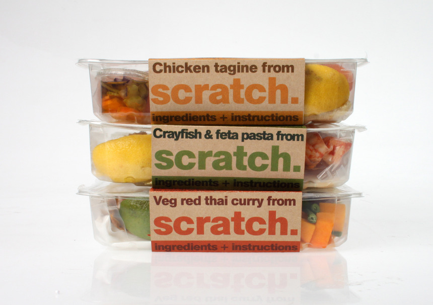 Scratch Meals packaging design