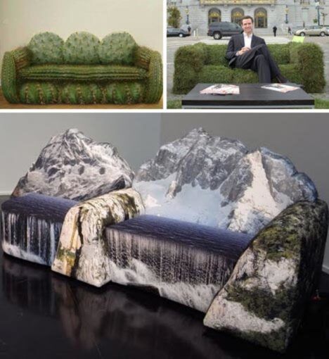 nature themed couch design