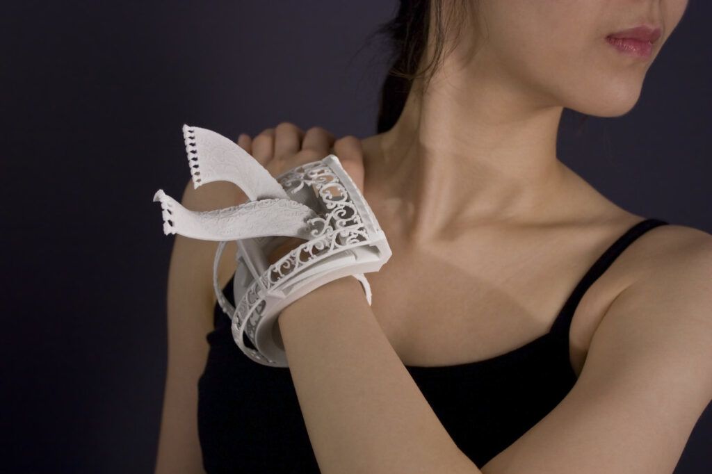 3D-printed jewelry by Joshua DeMonte - Wrought Iron and Curtains
