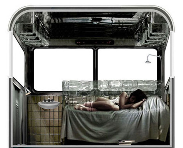 Converted bus to housing