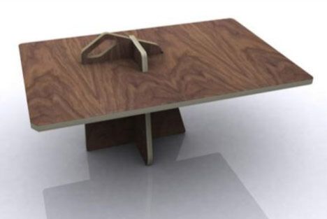 Plywood flat pack table