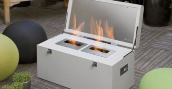 portable ventless fireplace design