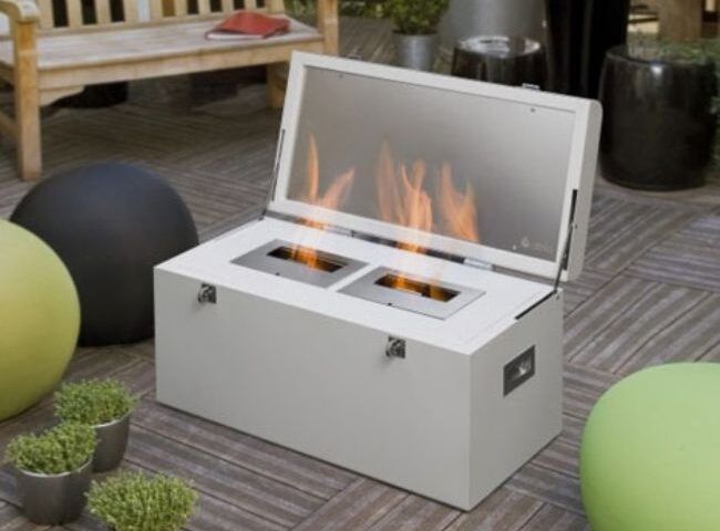 portable ventless fireplace design