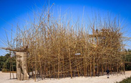 Big Bambu climbable bamboo nest MoMA
