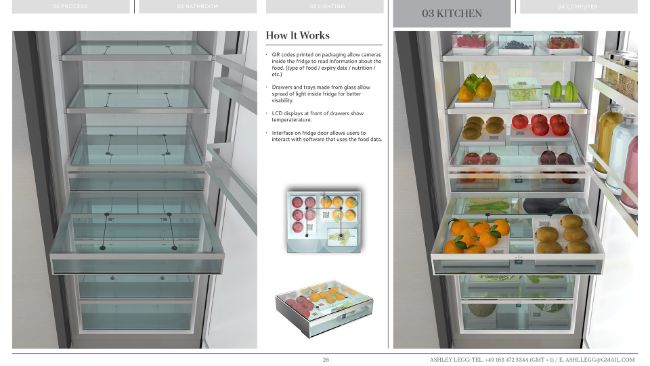 Legg smart fridge interior