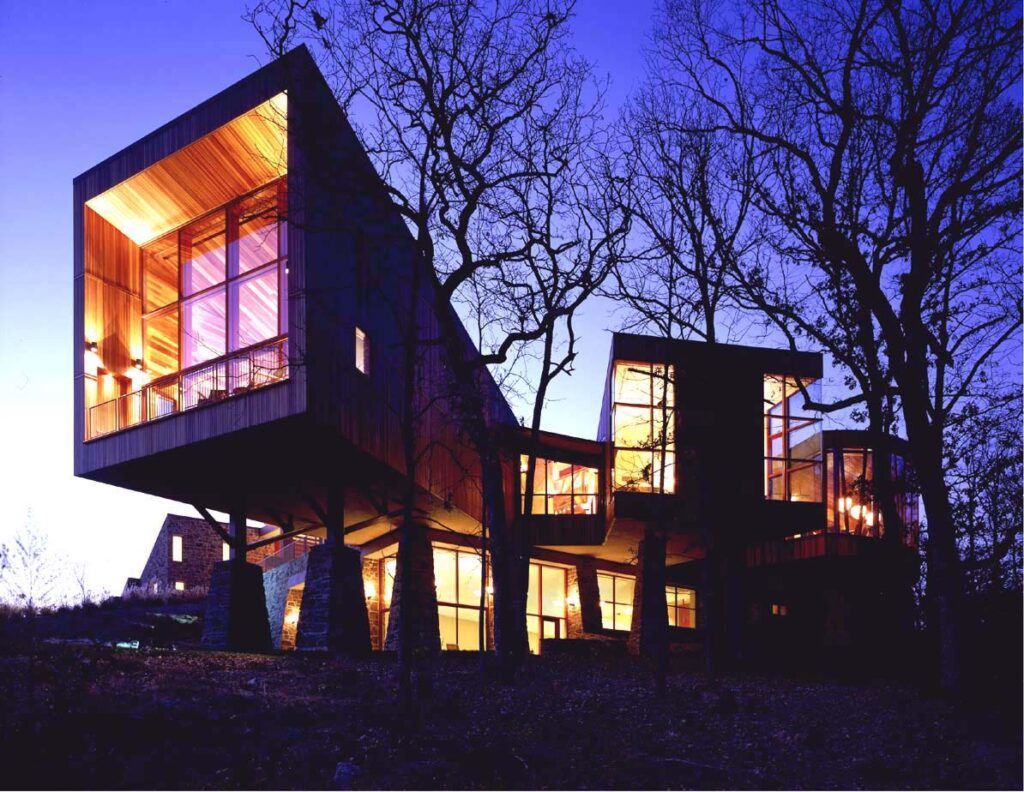 River House Retreat Barton Phelps cantilevered