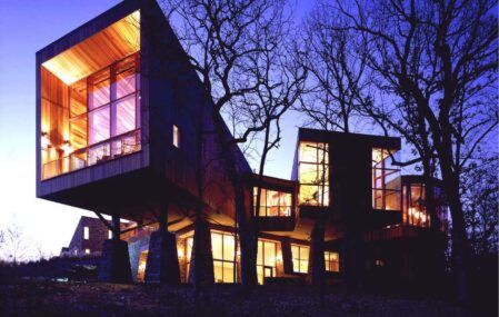 River House Retreat Barton Phelps cantilevered