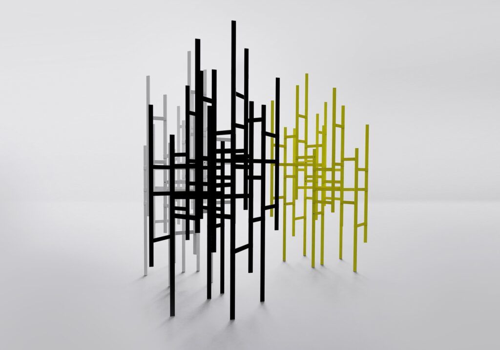 Swarm room divider abstract art