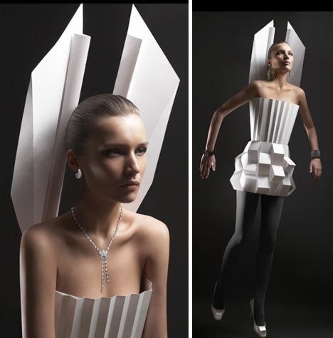 paper craft dress | Dornob