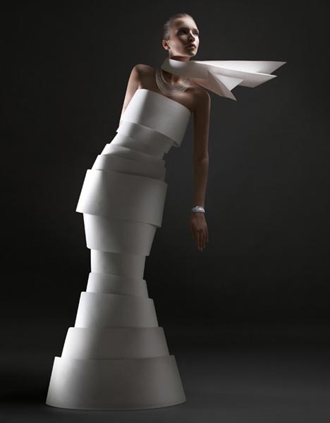Premium Vector | Vector origami paper dress for your design. logo