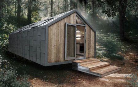 Prefab portable mountain cabin