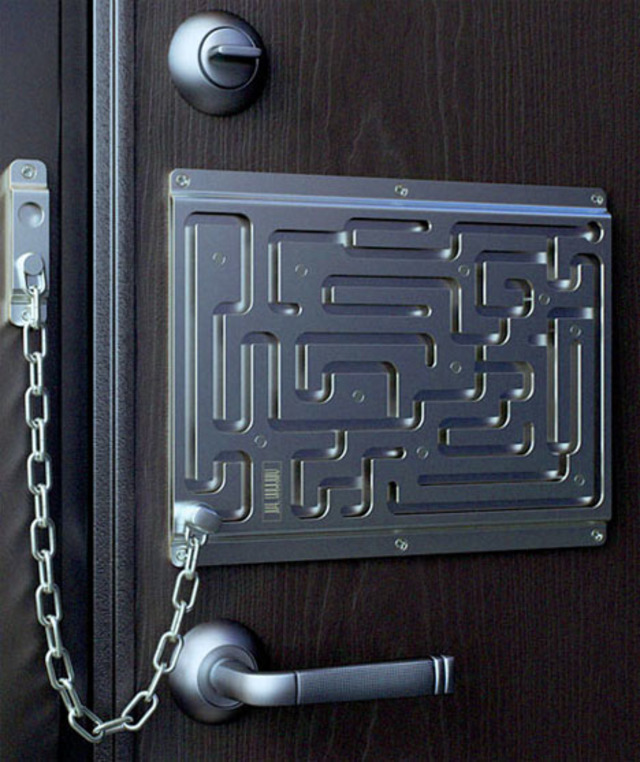 Thief proof puzzle lock
