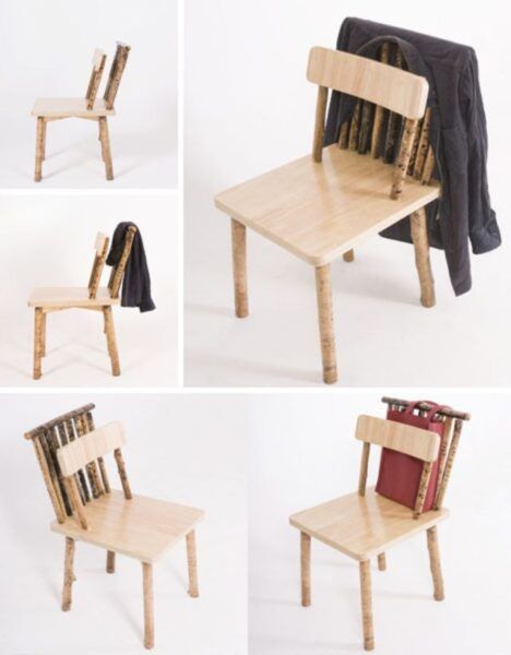 wood stick branch chair