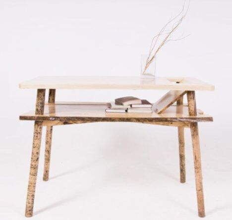 wood stick desk