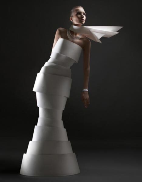 paper dress design