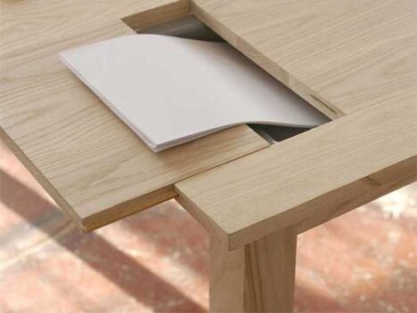 razy2 hidden desk wood table