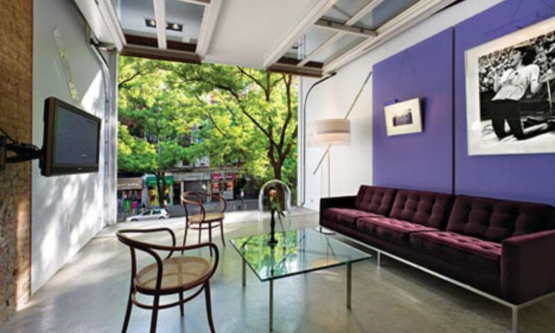 Renovated new york brownstone with secret wall open