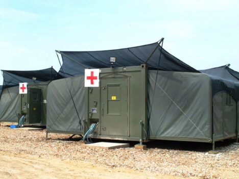 weatherhaven medical tents up close