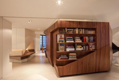 Graftlab ultramodern Hamburg built in bookcase