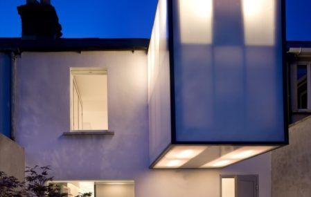 Back view of the plastic house