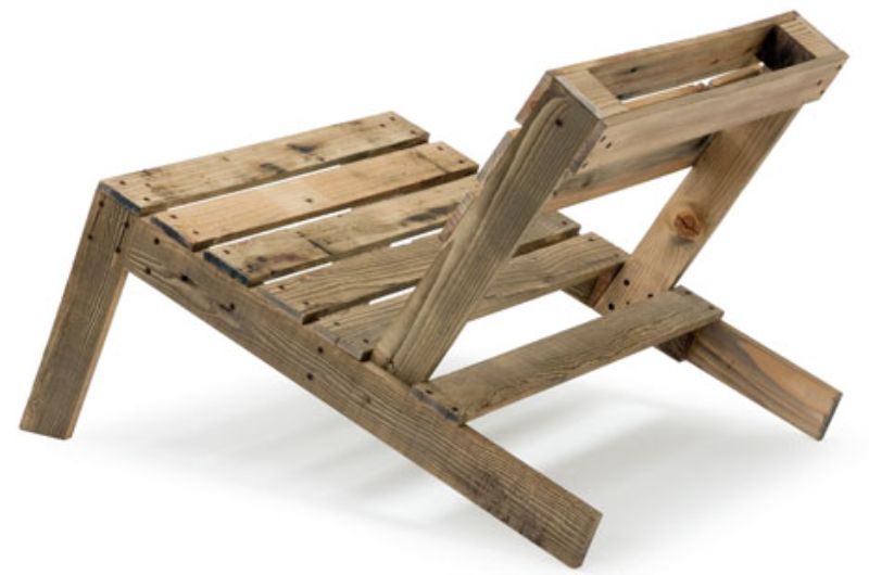 Reuse wooden pallets chair