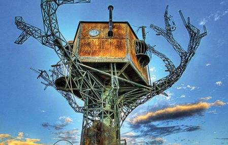 Steampunk Treehouse Burning Man Sean Orlando artist