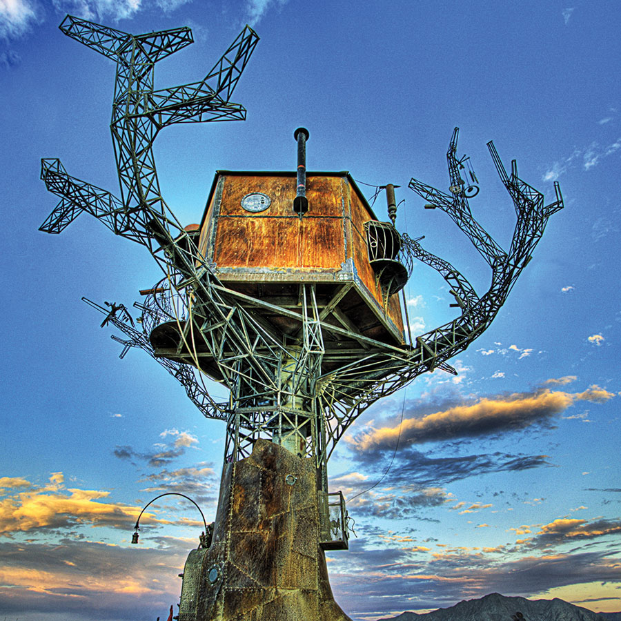 Steampunk Treehouse Burning Man Sean Orlando artist