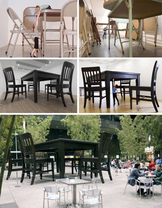 Giant table and chairs