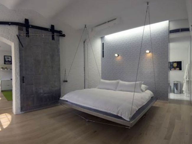 hanging bed headboard steel