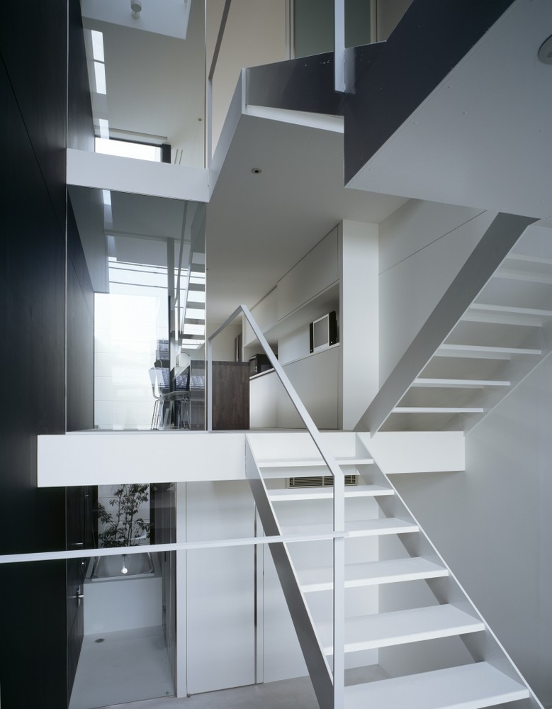 narrow house stairs