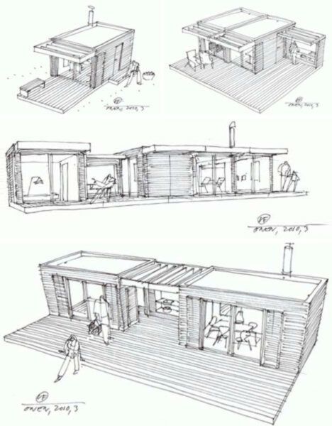 log cabin design drawings plans