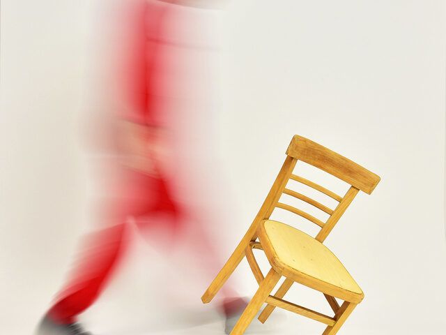 balancing chair sculpture