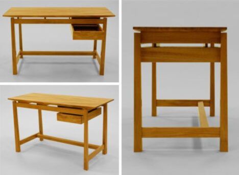 Angles of handmade desk